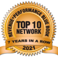 Top 10 Network 7 years in a row 2021 Logo